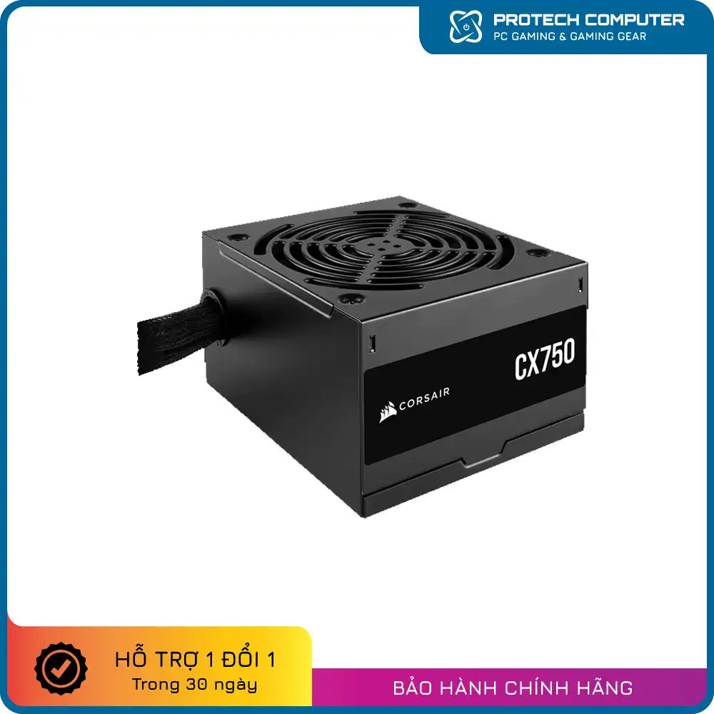 Nguồn máy tính Corsair CX750 - 80 Plus Bronze (750W)